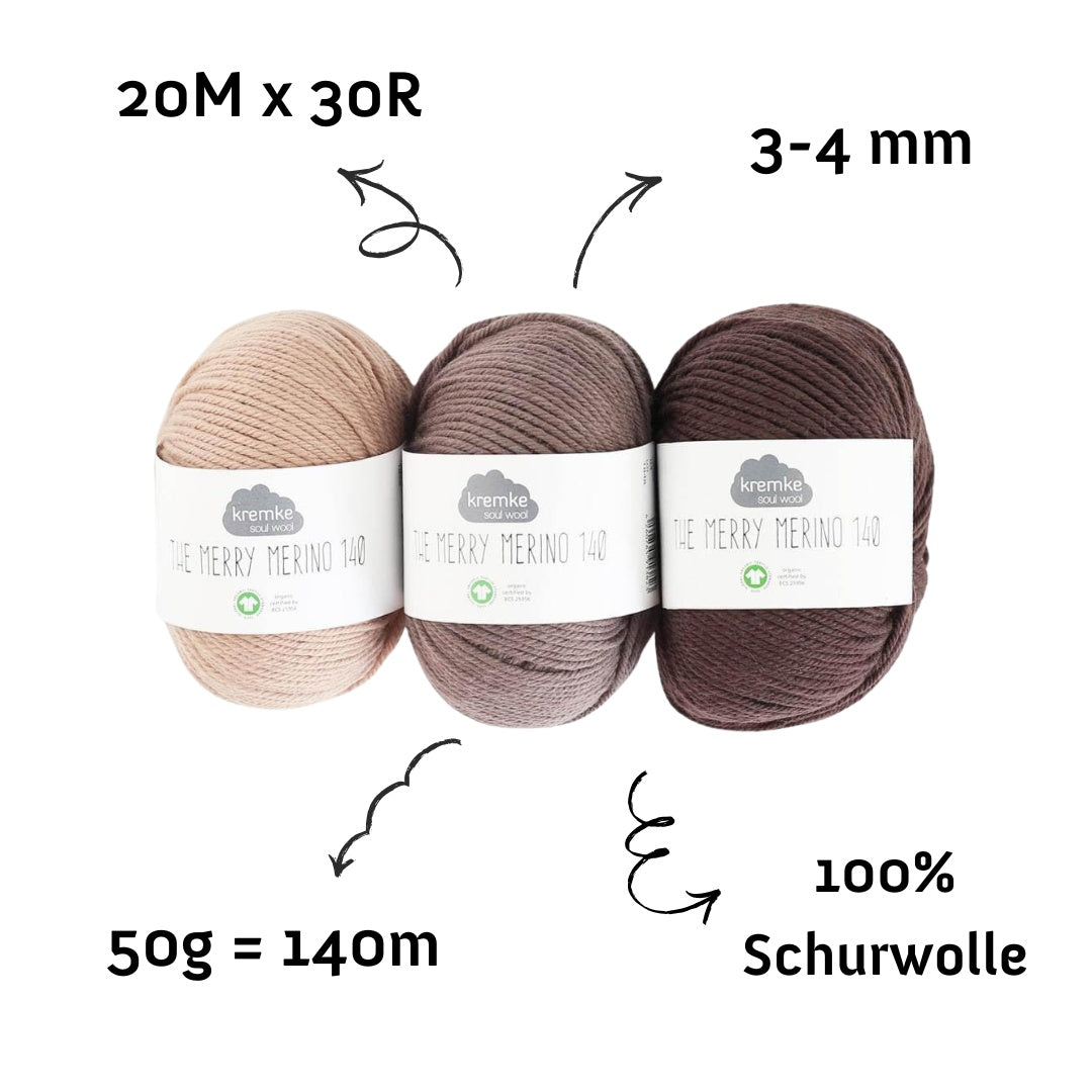 The Merry Merino 140 GOTS