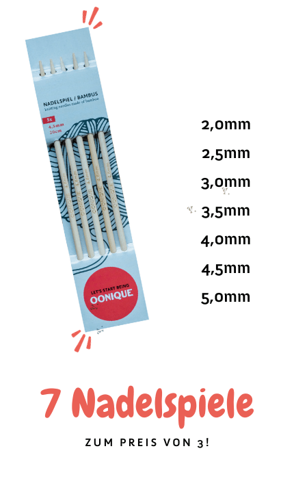 Nadelspiel Bundle (7 Größen)