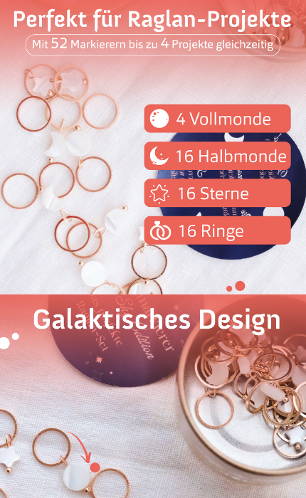 Projektbeutel, Maschenmarkierer & Reihenzähler Set