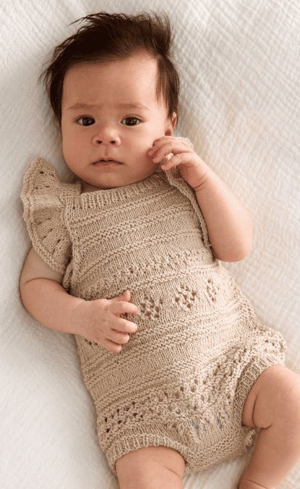 Babystrampler mit Lochmuster - COOL WOOL BABY - Strickpaket von LANA GROSSA jetzt online kaufen bei OONIQUE