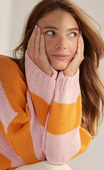 Cardigan mit Blockstreifen - PROMESSA - Strickset von LANA GROSSA jetzt online kaufen bei OONIQUE