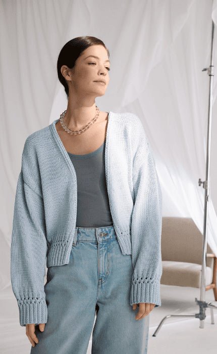 Cardigan mit Zopfmuster - Details - PROMESSA - Strickpaket von LANA GROSSA jetzt online kaufen bei OONIQUE