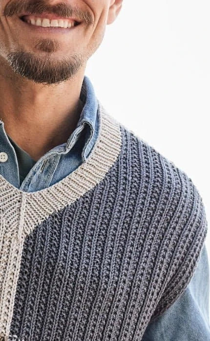 Colorblock Pullunder - COOL WOOL BIG - Strickpaket von LANA GROSSA jetzt online kaufen bei OONIQUE