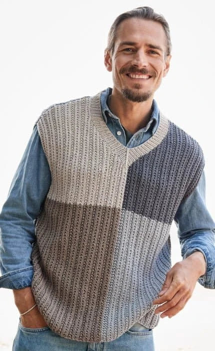 Colorblock Pullunder - COOL WOOL BIG - Strickpaket von LANA GROSSA jetzt online kaufen bei OONIQUE
