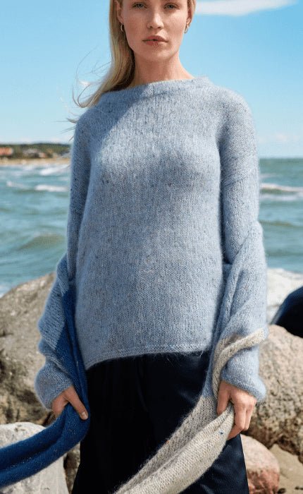 Diagonaler Schal - NATURAL SUPERKID TWEED - Strickpaket von LANA GROSSA jetzt online kaufen bei OONIQUE