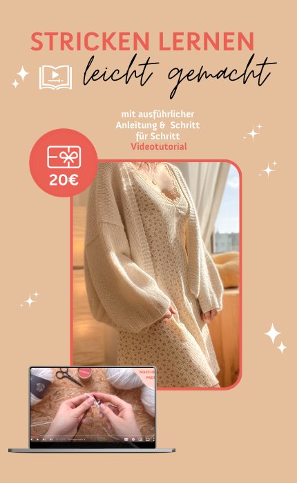 Digitaler Strickkurs: New Beginnings Cardigan - Anfängerkurs mit Videotutorial von OONIQUE STUDIO jetzt online kaufen bei OONIQUE