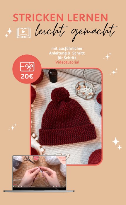 Digitaler Strickkurs: New Beginnings Mütze - Anfängerkurs mit Videotutorial von OONIQUE STUDIO jetzt online kaufen bei OONIQUE