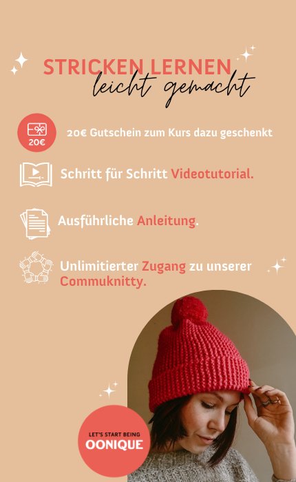 Digitaler Strickkurs: New Beginnings Mütze - Anfängerkurs mit Videotutorial von OONIQUE STUDIO jetzt online kaufen bei OONIQUE