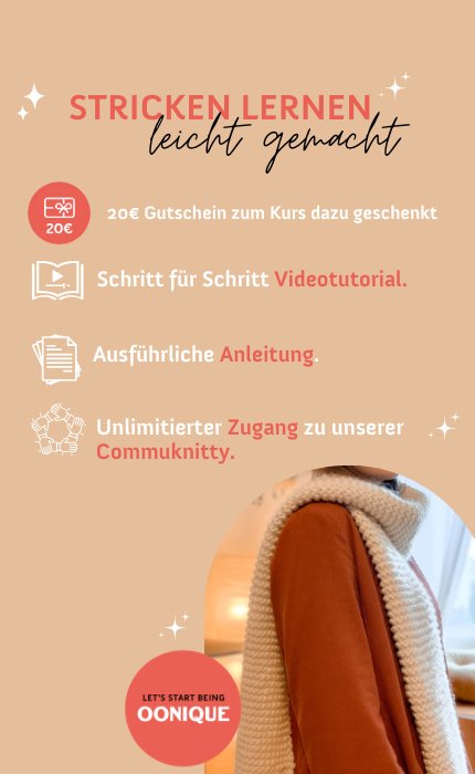 Digitaler Strickkurs: New Beginnings Schal - Anfängerkurs mit Videotutorial von OONIQUE STUDIO jetzt online kaufen bei OONIQUE