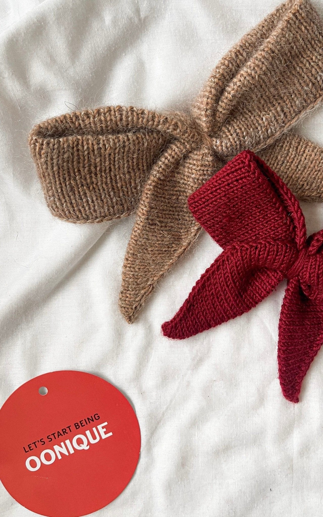 Gestrickte Schleife - COOL WOOL - Strickset von OONIQUE jetzt online kaufen bei OONIQUE