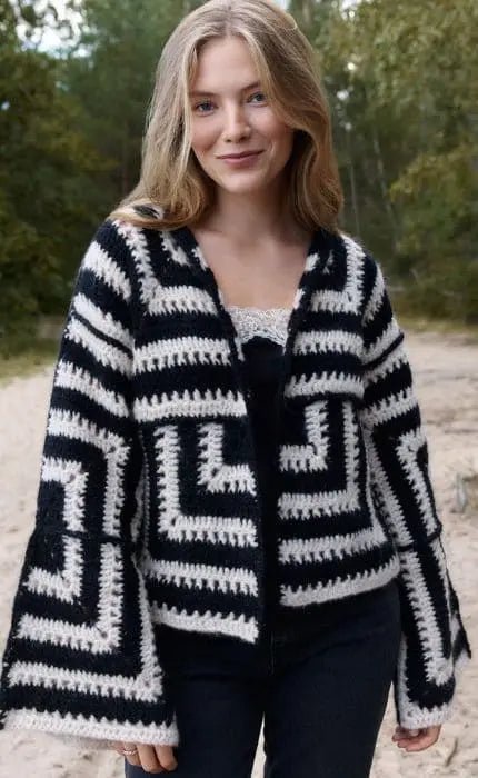 Granny Square Jacke - ALPACA AIR - Häkelpaket von LANA GROSSA jetzt online kaufen bei OONIQUE