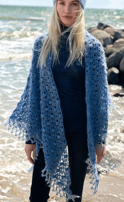 Häkeltuch mit Borte - NATURAL SUPERKID TWEED - Häkelpaket von LANA GROSSA jetzt online kaufen bei OONIQUE