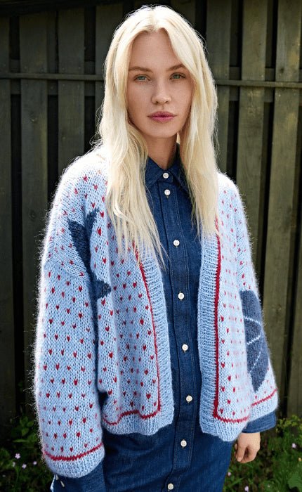 Jacquard - Cardigan - ECOPUNO & SILKHAIR - Strickpaket von LANA GROSSA jetzt online kaufen bei OONIQUE