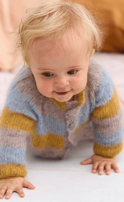 Kinder Raglanjacke - NATURAL SUPERKID TWEED - Strickpaket von LANA GROSSA jetzt online kaufen bei OONIQUE