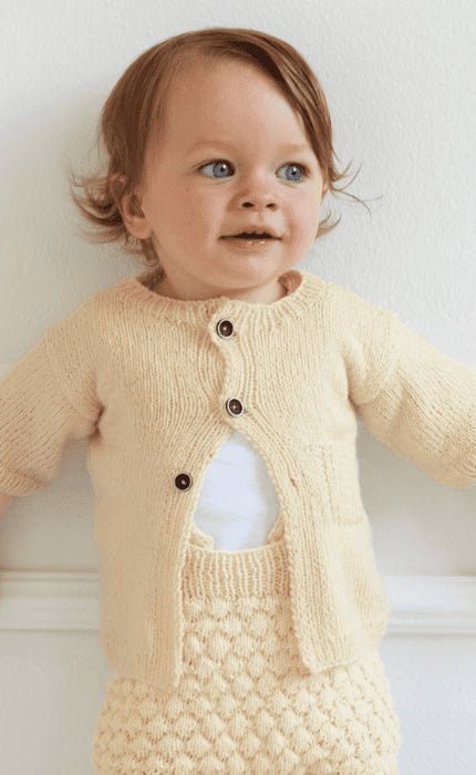 Jacke mit Tasche OONIQUE Strickpaket Cool Wool Baby