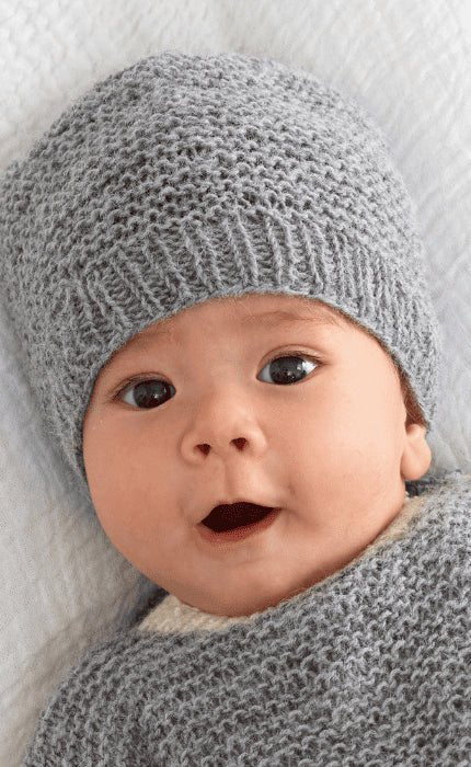 Kindermütze Kraus Rechts - COOL WOOL BABY - Strickpaket von LANA GROSSA jetzt online kaufen bei OONIQUE