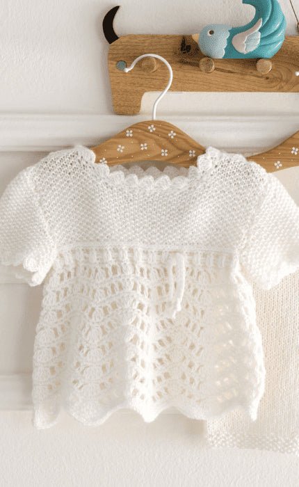 Kindertop mit Muschelborte - COOL WOOL BABY - Strickpaket von LANA GROSSA jetzt online kaufen bei OONIQUE