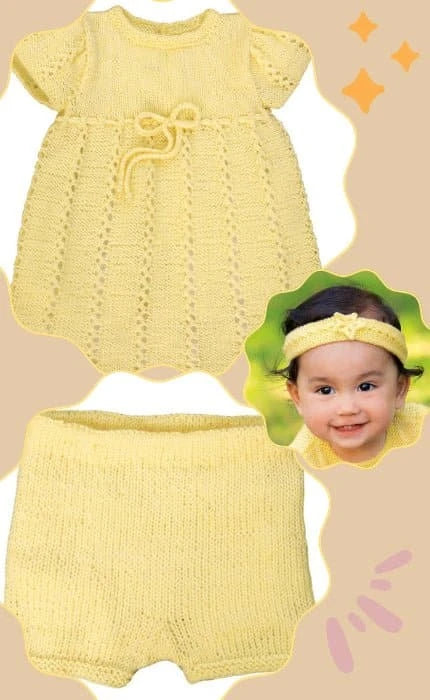 Kleid mit Hose & Stirnband - COOL WOOL BABY - Bundle - Strickset von LANA GROSSA jetzt online kaufen bei OONIQUE