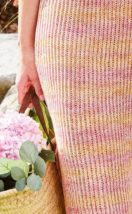 Kleid mit Patentmuster - LANDLUST SOMMERSEIDE - Strickset von LANA GROSSA jetzt online kaufen bei OONIQUE