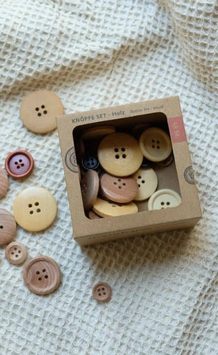 Knopfset - Holz (48 Stk.) von OONIQUE jetzt online kaufen bei OONIQUE