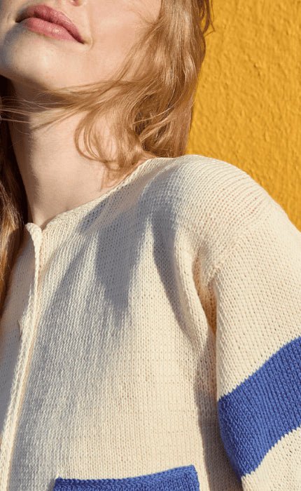 Kurzjacke mit Taschen - COTTON WOOL - Strickpaket von LANA GROSSA jetzt online kaufen bei OONIQUE