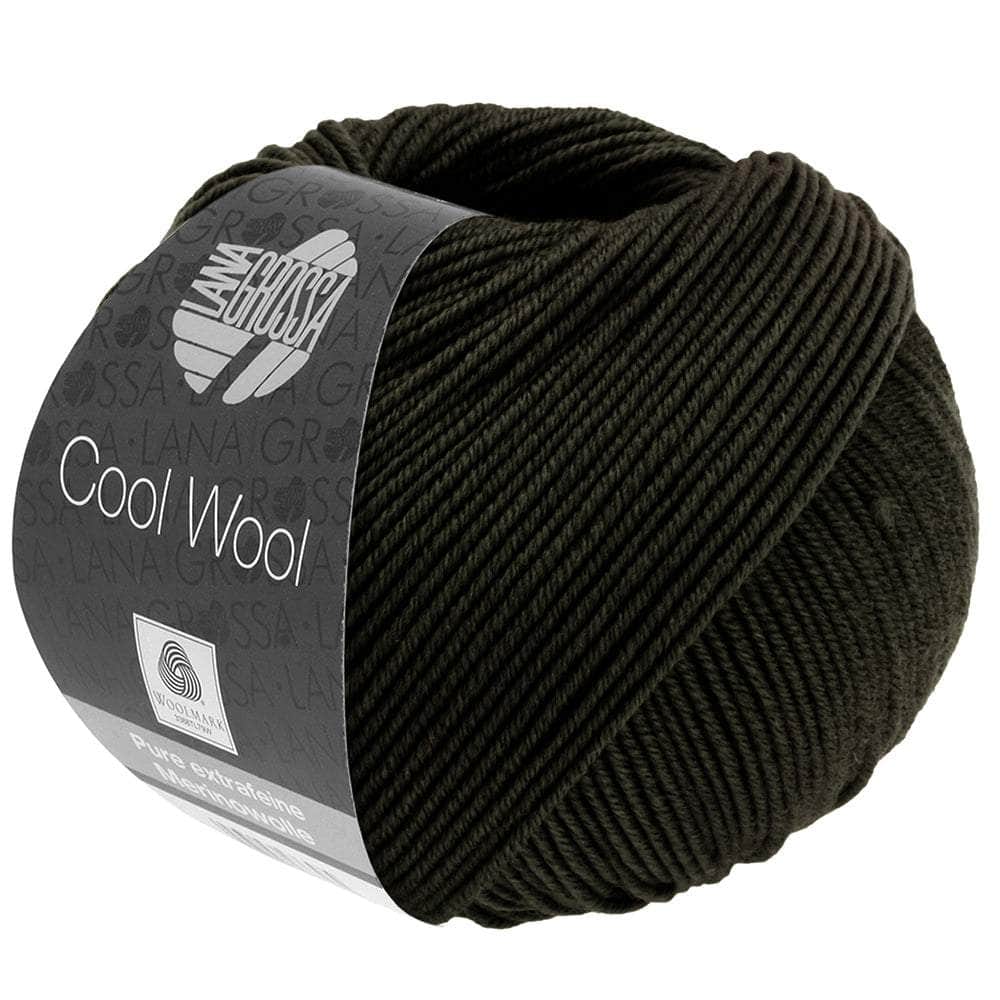 LANA GROSSA Garn 2104 - Schwarzgrün COOL WOOL