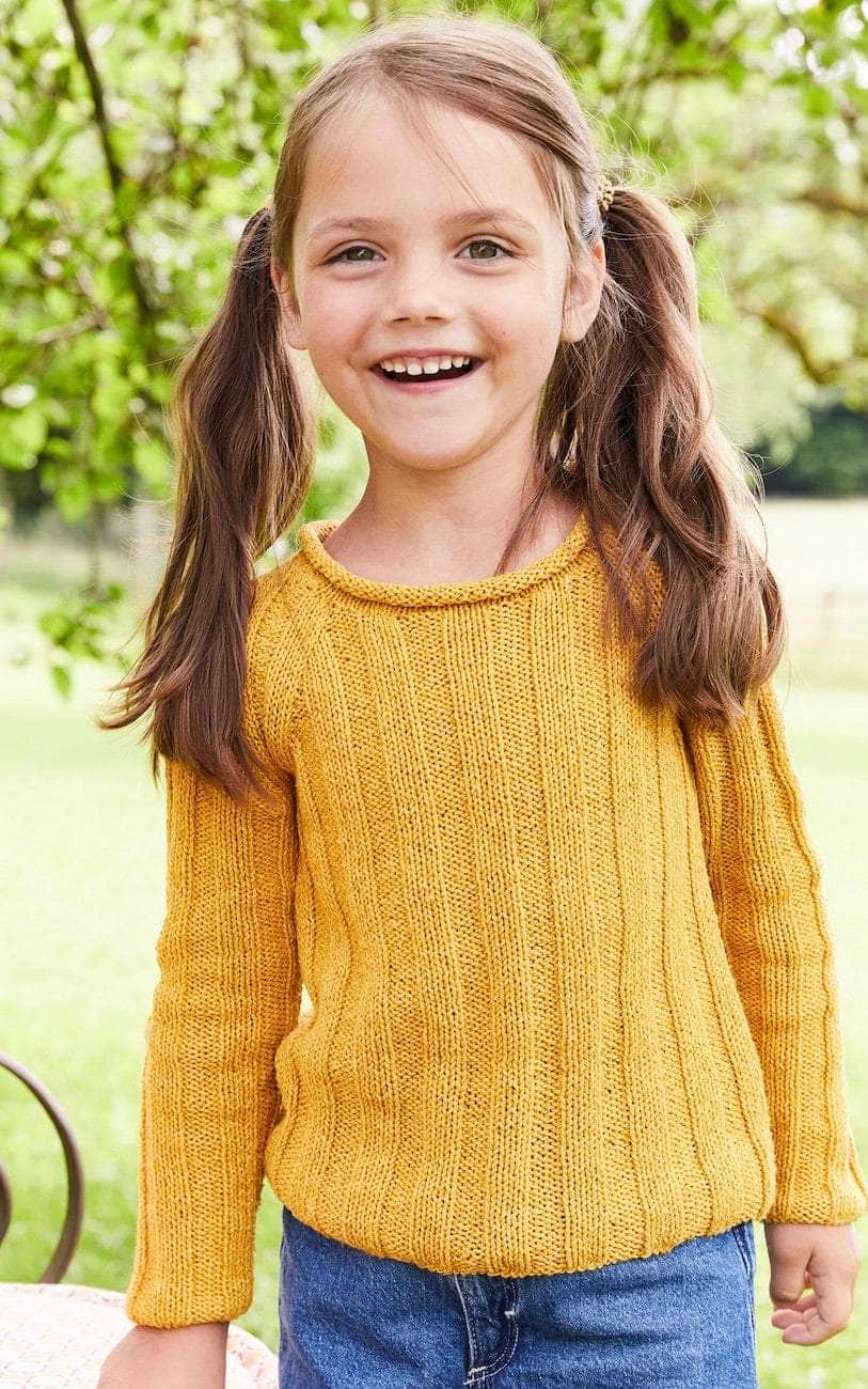 Pullover mit Rippenmuster - LANDLUST SOMMERSEIDE - Strickset von LANA GROSSA jetzt online kaufen bei OONIQUE