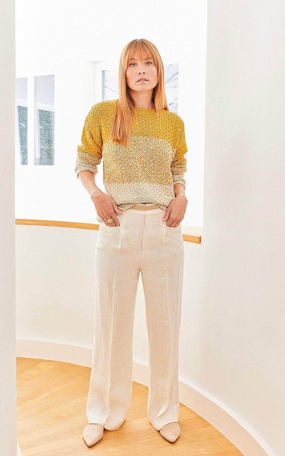 Pullover mit Strukturmuster - LANDLUST SOMMERSEIDE - Strickset von LANA GROSSA jetzt online kaufen bei OONIQUE