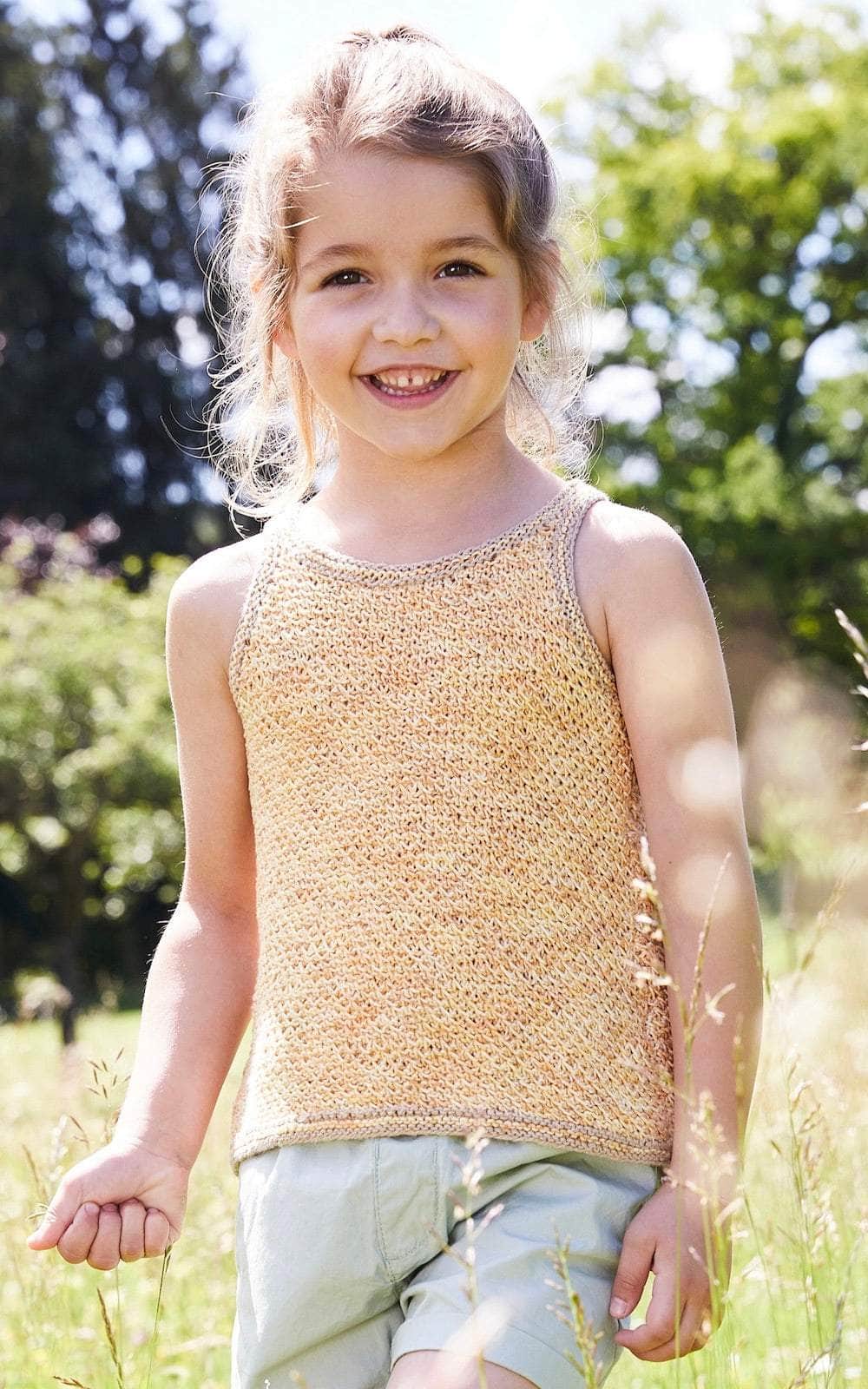 Top mit Strukturmuster - LANDLUST SOMMERSEIDE - Strickset von LANA GROSSA jetzt online kaufen bei OONIQUE