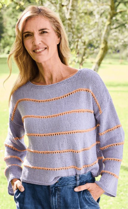 Langarmshirt - LANDLUST SOMMERSEIDE - Strickpaket von LANA GROSSA jetzt online kaufen bei OONIQUE