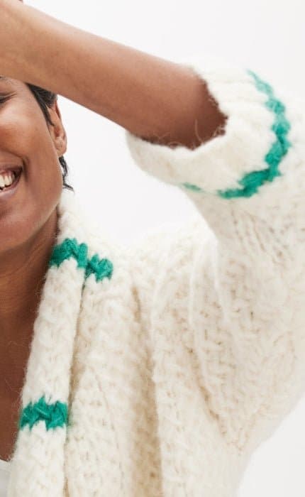 Mantel im Flechtmuster - ALPACA AIR - Strickpaket von LANA GROSSA jetzt online kaufen bei OONIQUE