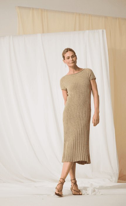 Midi - Kleid - LANDLUST SOMMERSEIDE - Strickpaket von LANA GROSSA jetzt online kaufen bei OONIQUE