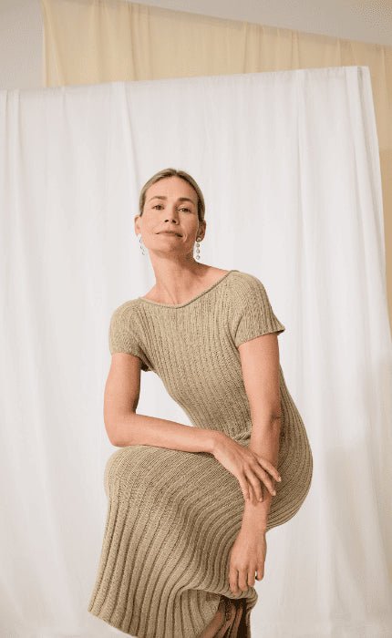 Midi - Kleid - LANDLUST SOMMERSEIDE - Strickpaket von LANA GROSSA jetzt online kaufen bei OONIQUE