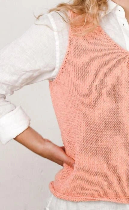 Milla Top - KARMA COTTON RECYCLED - VEGANE WOLLE - Strickpaket von KREMKE SOUL WOOL jetzt online kaufen bei OONIQUE