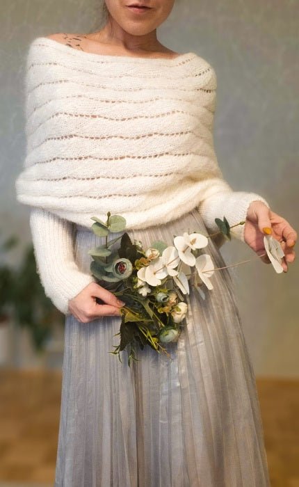 My Love Story Bolero - PER FORTUNA & SILKHAIR - OONIQUE BRIDAL Strickpaket von OONIQUE STUDIO jetzt online kaufen bei OONIQUE