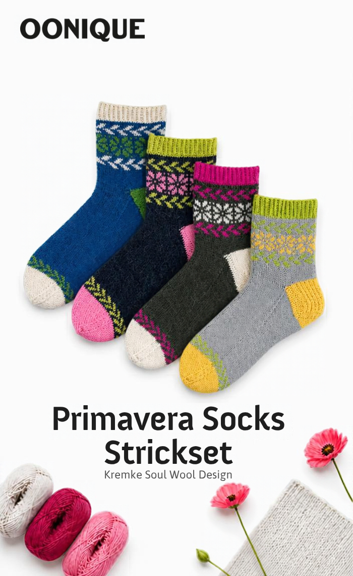 Primavera Socken - EDELWEISS ALPAKA 4-FACH - Strickpaket
