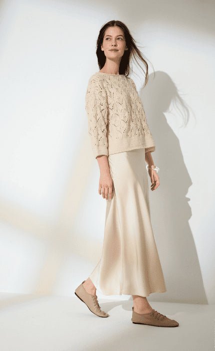 Pullover im Ajourmuster - COTTON WOOL - Strickpaket von LANA GROSSA jetzt online kaufen bei OONIQUE