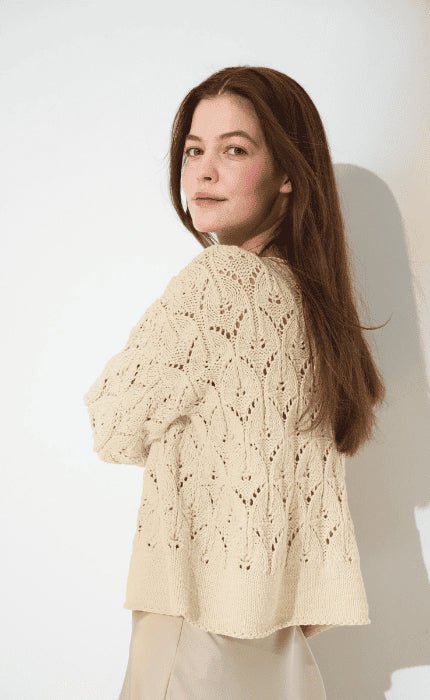 Pullover im Ajourmuster - COTTON WOOL - Strickpaket von LANA GROSSA jetzt online kaufen bei OONIQUE