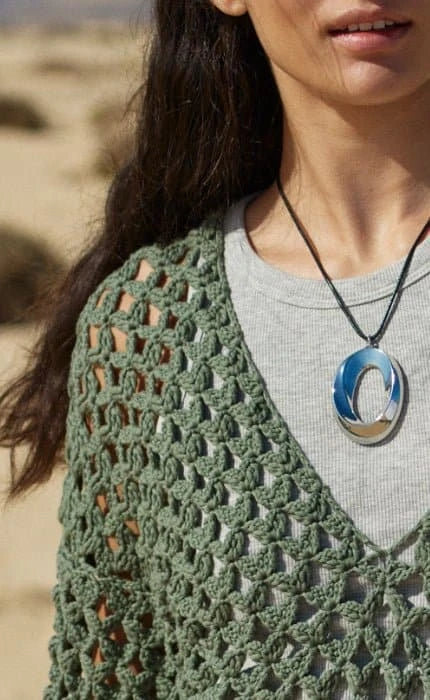 Pullover im Blütenmuster - PROMESSA - Häkelset von LANA GROSSA jetzt online kaufen bei OONIQUE