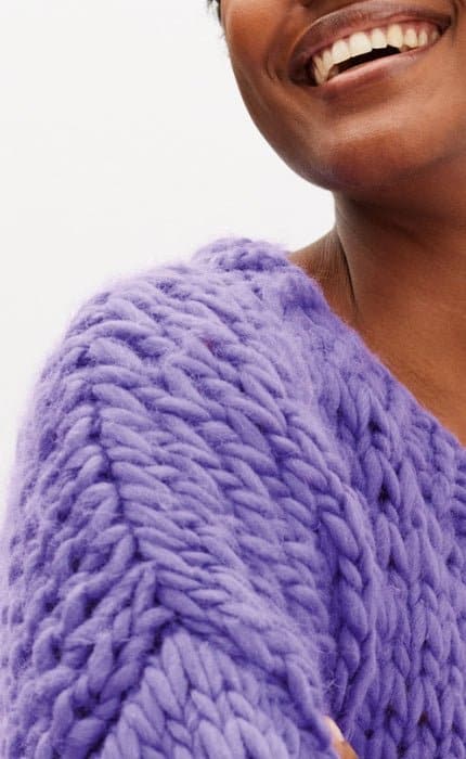 Pullover im Fallmaschenmuster - CONFETTI - Strickpaket von LANA GROSSA jetzt online kaufen bei OONIQUE
