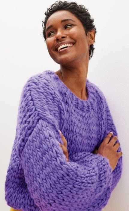 Pullover im Fallmaschenmuster - CONFETTI - Strickpaket von LANA GROSSA jetzt online kaufen bei OONIQUE