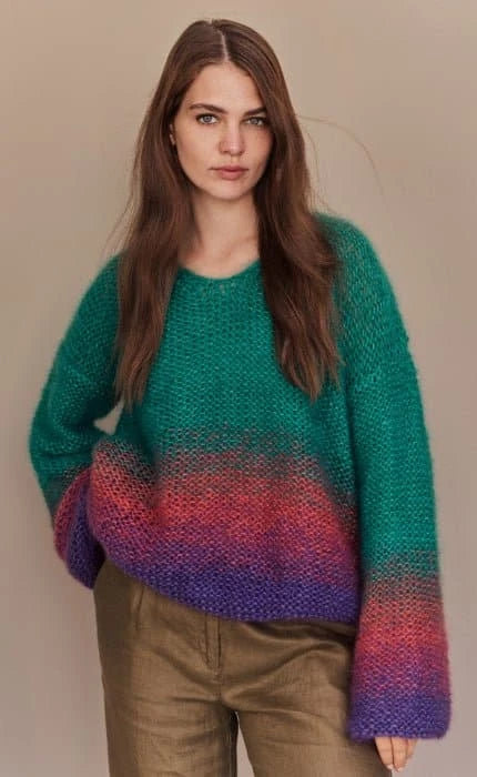 Pullover mit Farbverlauf - SILKHAIR - Strickset von LANA GROSSA jetzt online kaufen bei OONIQUE