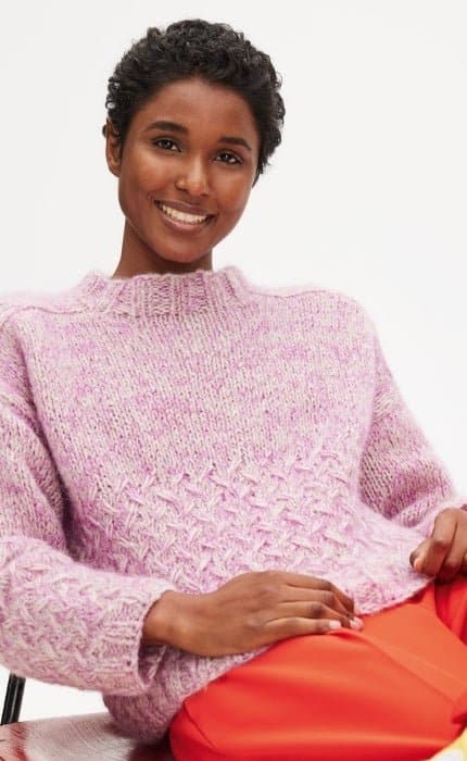 Pullover mit Flechtmuster und Glatt Rechts - ALPACA AIR & SILKHAIR - Strickpaket von LANA GROSSA jetzt online kaufen bei OONIQUE