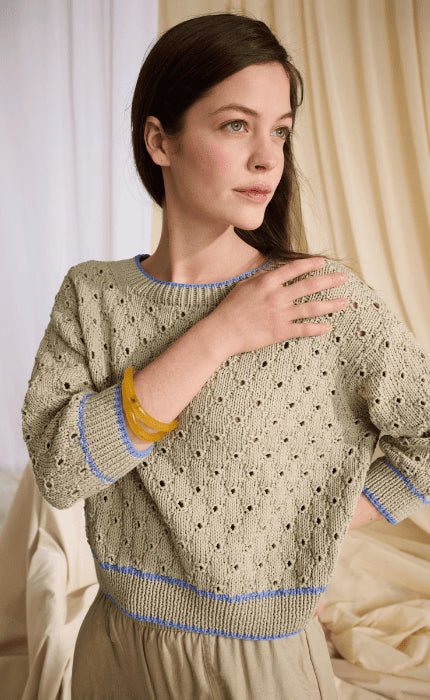 Pullover mit Lochmuster - PROMESSA - Strickpaket von LANA GROSSA jetzt online kaufen bei OONIQUE