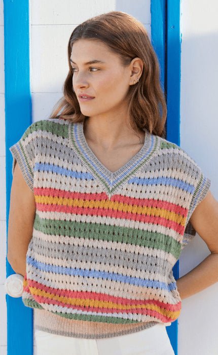 Pullunder mit Lochmuster - ECOPUNO - Strickpaket von LANA GROSSA jetzt online kaufen bei OONIQUE