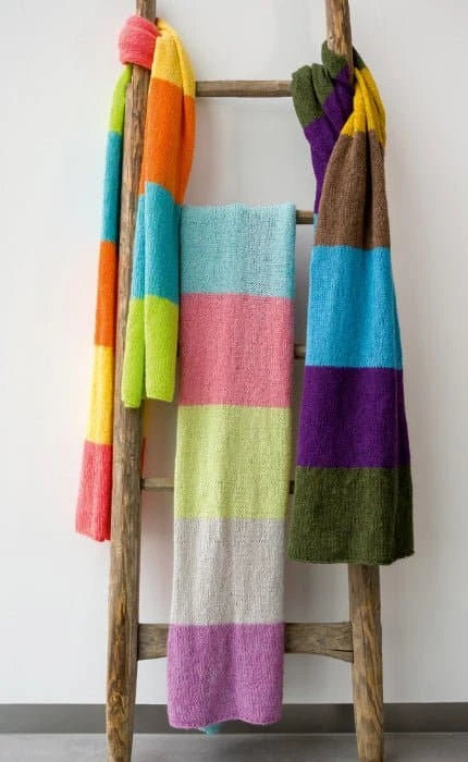 Rippenmuster Schal - ECOPUNO - Strickset von LANA GROSSA jetzt online kaufen bei OONIQUE