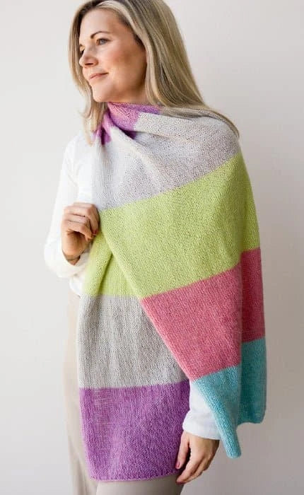 Rippenmuster Schal - ECOPUNO - Strickset von LANA GROSSA jetzt online kaufen bei OONIQUE