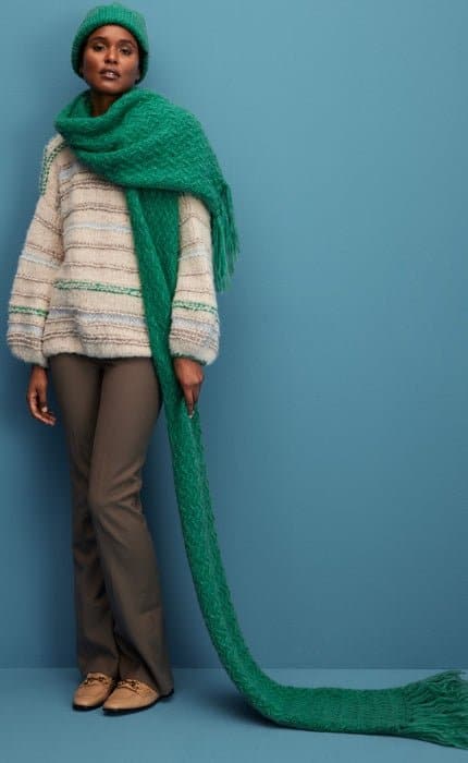 Schal im Flechtmuster - ALPACA AIR - Strickpaket von LANA GROSSA jetzt online kaufen bei OONIQUE