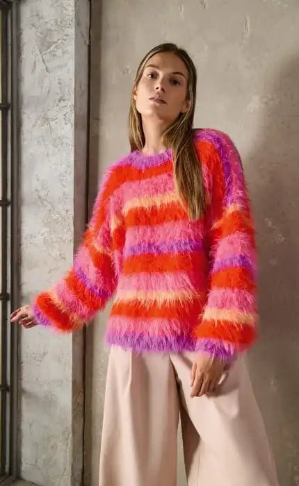 Streifenpullover OONIQUE Strickpaket Basta