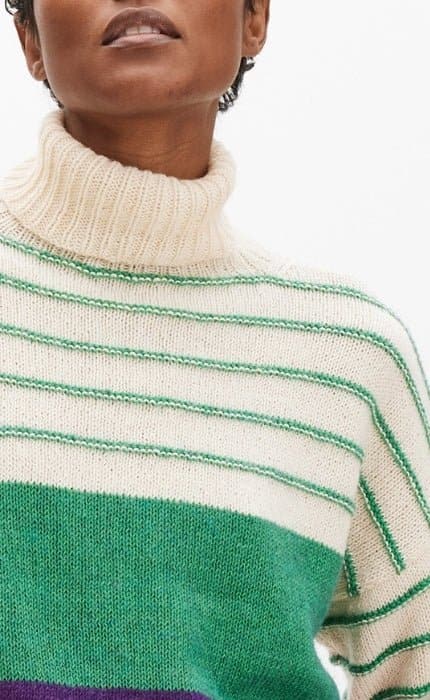 Streifenpullover Glatt Rechts mit Glatt - Links - Streifen - ECOPUNO - Strickpaket von LANA GROSSA jetzt online kaufen bei OONIQUE